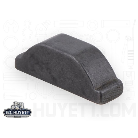 Huyett Woodruff Key, 3/16 x 5/8 in Key Size, 0.240 in H, Carbon Steel